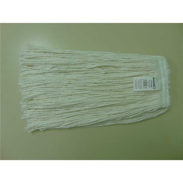 16 oz. 1 in. 4-Ply White Headband Rayon Cut End Mop Head, 6PK